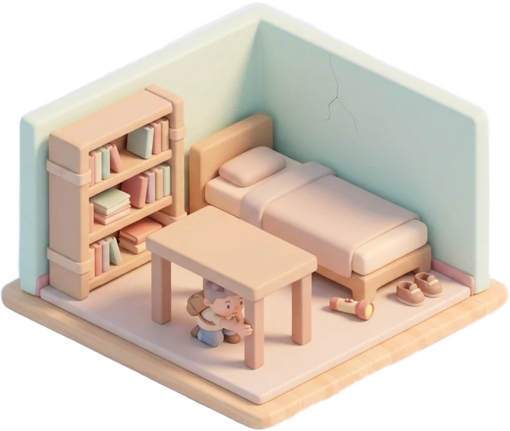 AI-generated illustration: Earthquake