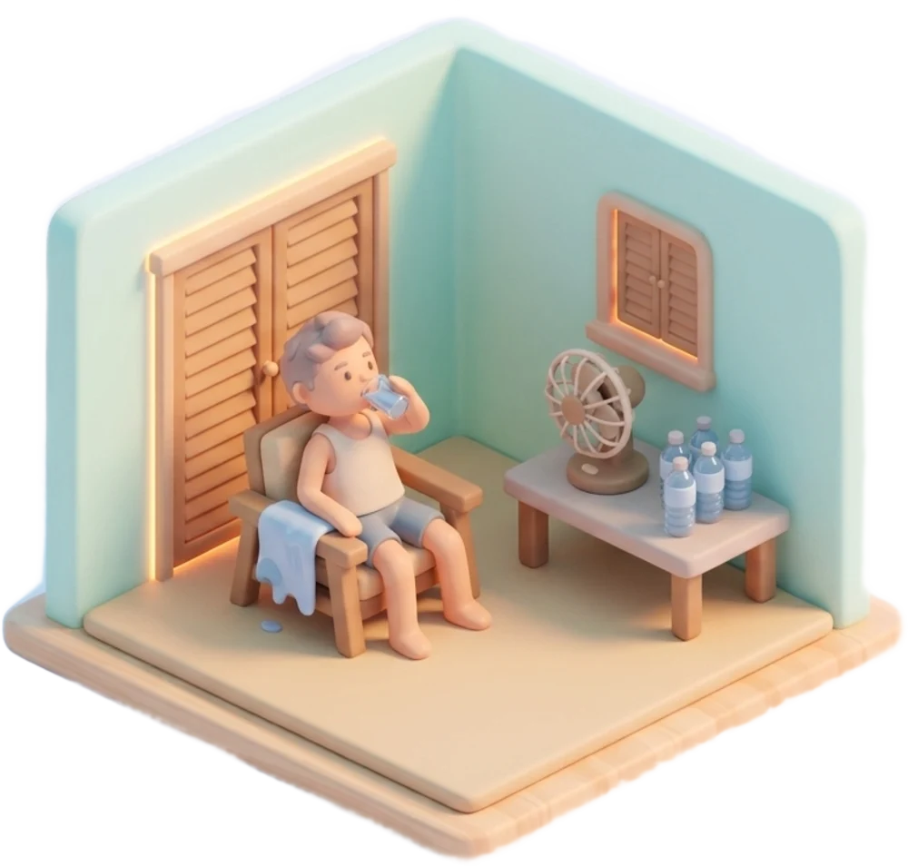 AI-generated illustration: Heatwave